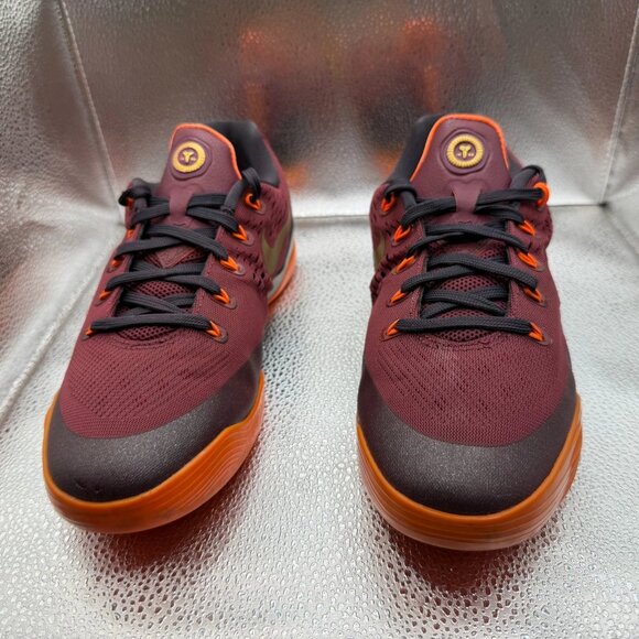 Size 7Y Nike Kobe 9 IX EM Deep Garnet GS Hyper Crimson Kids Shoes 653593-601 - Picture 4 of 11